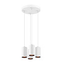 SLV Pendelleuchte ASTO TUBE, IP20, zylindrisch, 4-flammig, 4x GU10 max. 10W, wei�
