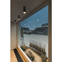 SLV Aufbau-Downlight ASTO TUBE, IP20, zylindrisch, GU10 max. 10W, schwarz