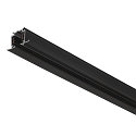 3-Phasen HV-Einbauschiene S-TRACK PHASE & DALI, IP20, 230V AC, DALI steuerbar, 100cm, schwarz