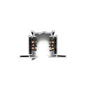 SLV 3-Phasen HV-Einbauschiene S-TRACK PHASE & DALI, IP20, 230V AC, DALI steuerbar, 400cm, schwarz