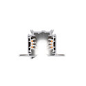 SLV 3-Phasen HV-Einbauschiene S-TRACK PHASE & DALI, IP20, 230V AC, DALI steuerbar, 400cm, wei�