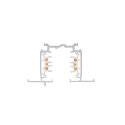 SLV 3-Phasen HV-Einbauschiene S-TRACK PHASE & DALI, IP20, 230V AC, DALI steuerbar, 400cm, wei�