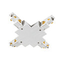 Zubeh�r f�r 3-Phasen Einbauschiene S-TRACK PHASE & DALI - X-Verbinder, DALI steuerbar, wei�