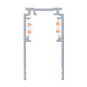 SLV Aufbauschiene TRACK 48V, DALI, tief, 4m, IP20, wei�