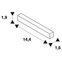 SLV L�ngsverbinder TRACK 48V, DALI, elektrisch, IP20, schwarz