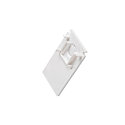 Endkappe f�r Aufbauschiene TRACK 48V, tief, IP20, wei�