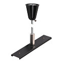 Schienenverst�rkungsplatte mit Aufh�ngungsset f�r TRACK 48V, 1m Stange, IP20, schwarz