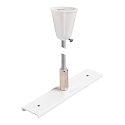 Schienenverst�rkungsplatte mit Aufh�ngungsset f�r TRACK 48V, 1m Stange, IP20, wei�