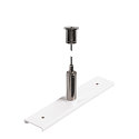 Schienenverst�rkungsplatte mit Aufh�ngungsset f�r TRACK 48V, 3m Drahtseil, IP20, wei�