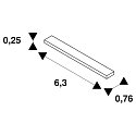 SLV Schienenverst�rkungsplatte f�r Einbauschiene TRACK 48V, IP20, grau