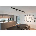 SLV LED Spot IN-LINE 22 TRACK 48V, 95�, 7,3W, CRI90, DALI, opal, IP20, 3000K, 570lm, schwarz/schwarz