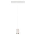 SLV LED Niedervolt-Schienen Pendelleuchte NUMINOS� XS, 48V, 8.7W 4000K 20�, DALI 2 dimmbar, matt wei� / innen matt schwarz