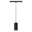 pendant luminaire NUMINOS� S TRACK 48V DALI controllable IP20, black dimmable