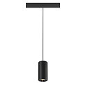 SLV LED Pendelleuchte NUMINOS� S TRACK 48V, 40�, 16W, CRI90, DALI, IP20, 3000K, 1050lm, schwarz/chrom