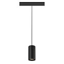 SLV LED Niedervolt-Schienen-Pendelleuchte NUMINOS� S DALI, 48V, 16W 4000K 55�, DALI 2 dimmbar, matt schwarz