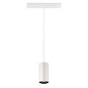SLV LED Niedervolt-Schienen-Pendelleuchte NUMINOS� S DALI, 48V, 16W 4000K 40�, DALI 2 dimmbar, matt wei� / innen matt schwarz