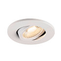 SLV Abdeckung MOVE f�r LED Einbauleuchte UNIVERSAL DOWNLIGHT PHASE, IP20 (Indoor), rund, schwenkbar, wei�