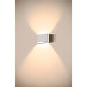 SLV outdoor wall luminaire OVAL 14 WL IP65, white