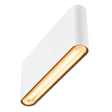 SLV LED Outdoor Wandaufbauleuchte OVAL 18 WL, 9,3W, 2700/3000K, 860lm, CRI80, IP65, wei�