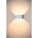 SLV LED Outdoor Wandaufbauleuchte OVAL 18 WL, 9,3W, 2700/3000K, 860lm, CRI80, IP65, wei�