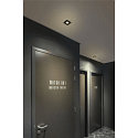 SLV Abdeckung MOVE f�r LED Einbauleuchte UNIVERSAL DOWNLIGHT PHASE, IP20 (Indoor), quadratisch, schwenkbar, schwarz