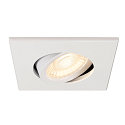 SLV Abdeckung MOVE f�r LED Einbauleuchte UNIVERSAL DOWNLIGHT PHASE, IP20 (Indoor), quadratisch, schwenkbar, wei�