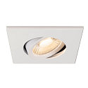 SLV Abdeckung MOVE f�r LED Einbauleuchte UNIVERSAL DOWNLIGHT PHASE, IP20 (Indoor), quadratisch, schwenkbar, wei�