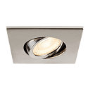 SLV Abdeckung MOVE f�r LED Einbauleuchte UNIVERSAL DOWNLIGHT PHASE, IP20 (Indoor), quadratisch, schwenkbar, chrom