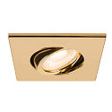 SLV cover UNIVERSAL DOWNLIGHT IP20 square, swivelling, glossy, gold
