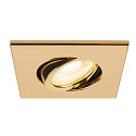 SLV cover UNIVERSAL DOWNLIGHT IP20 square, swivelling, glossy, gold