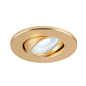 SLV Abdeckung MOVE f�r LED Einbauleuchte UNIVERSAL DOWNLIGHT PHASE, IP20 (Indoor), rund, schwenkbar, gold matt