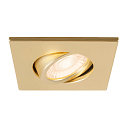 Abdeckung MOVE f�r LED Einbauleuchte UNIVERSAL DOWNLIGHT PHASE, IP20 (Indoor), quadratisch, schwenkbar, gold matt