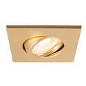 SLV Abdeckung MOVE f�r LED Einbauleuchte UNIVERSAL DOWNLIGHT PHASE, IP20 (Indoor), quadratisch, schwenkbar, gold matt