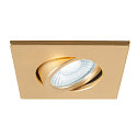 SLV Abdeckung MOVE f�r LED Einbauleuchte UNIVERSAL DOWNLIGHT PHASE, IP20 (Indoor), quadratisch, schwenkbar, gold matt