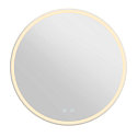 SLV mirror with lighting TRUKKO 80 IP44, transparent dimmable