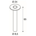 SLV Outdoor LED Stehleuchte I-RING, IP65 IK05, � 24cm, 9.2W 3000K 670lm, dreh- und neigbar, schaltbar, anthrazit