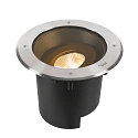 SLV floor recessed luminaire DASAR� XL round, swivelling, DALI controllable, passable IP65 / IP67, stainless steel dimmable