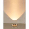 LED Bodeneinbauleuchte DASAR� L SYM, IP67 IK10, 19W 3000K 1950lm 24�, neigbar, befahrbar, DALI, Edelstahl, rund