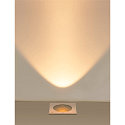 SLV LED Bodeneinbauleuchte DASAR� L SYM, IP67 IK10, 19W 3000K 1950lm 24�, neigbar, befahrbar, DALI, Edelstahl, eckig