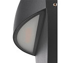 SLV LED Au�enwandleuchte LID II SINGLE, IP65 IK02, � 22cm, 15W 2700/3000K (CCT Switch) 1500lm 100�, dimmbar, starr, anthrazit