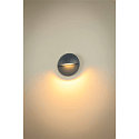 SLV LED Au�enwandleuchte LID II SINGLE, IP65 IK02, � 22cm, 15W 2700/3000K (CCT Switch) 1500lm 100�, dimmbar, starr, anthrazit