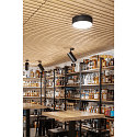 SLV wall and ceiling luminaire MEDO� PRO 30 round, DALI controllable IP50, black dimmable