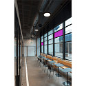 LED Wand-/Deckenleuchte MEDO� PRO 40, rund, 110�, 19W, 3000/4000K, CRI 90, UGR <25, Dali, schwarz