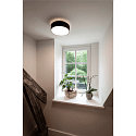 SLV wall and ceiling luminaire MEDO� 40 round, CCT Switch, direct / indirect IP50, black dimmable