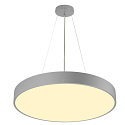 SLV LED Wand-/Deckenleuchte MEDO� 60, IP50, Up/Down, � 60cm, 20W 2700/3000/4000K 2100-2350lm 110�, CRI 90, dimmbar, grau