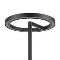 SLV LED Akku-Tischleuchte VINOLINA ONE, IP54, � 14cm Ringform, 2.5W 2700K 125lm, Touch-Dimmer + Ladestation, schwarz