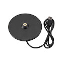 SLV LED Akku-Tischleuchte VINOLINA ONE, IP54, � 14cm Ringform, 2.5W 2700K 125lm, Touch-Dimmer + Ladestation, schwarz