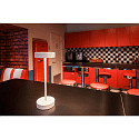 SLV LED Akku-Tischleuchte VINOLINA 2-CCT, IP54, � 12cm, zylindrisch, 2.2W 2700/3000K 130lm, Touch-Dimmer + Ladestation, wei�