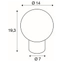 SLV Tischleuchte LITTLE SUN, � 14cm, G9, IP20, kupfer