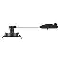 SLV Deckeneinbauleuchte NEW TRIA� 75, quadratisch, GU10, max. 10W, IP20, schwarz